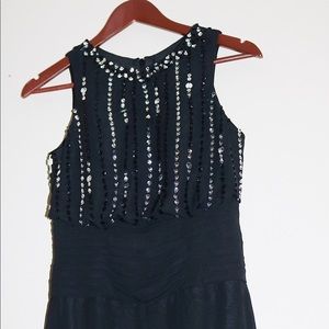 Beautiful long black prom dress